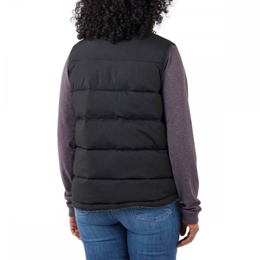 105607 Womens Relaxed Fit Montana Insulated Vest Black L *One Size Only - Outlet Store*