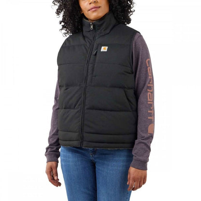 105607 Womens Relaxed Fit Montana Insulated Vest Black L *One Size Only - Outlet Store*