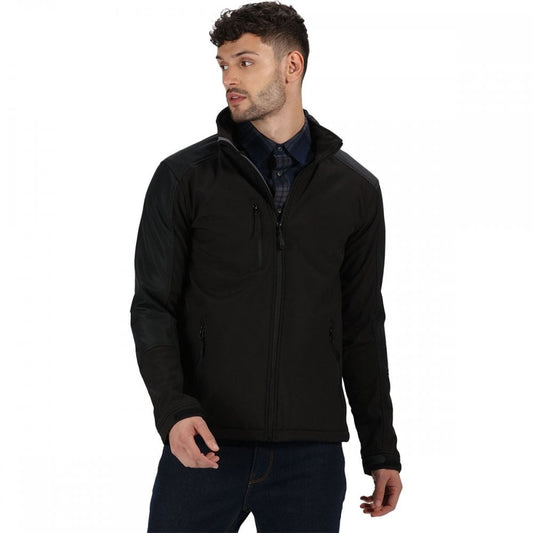 TRA600 Mens Honestly Made Recycled Softshell Jacket Black L *One Size Only - Outlet Store*