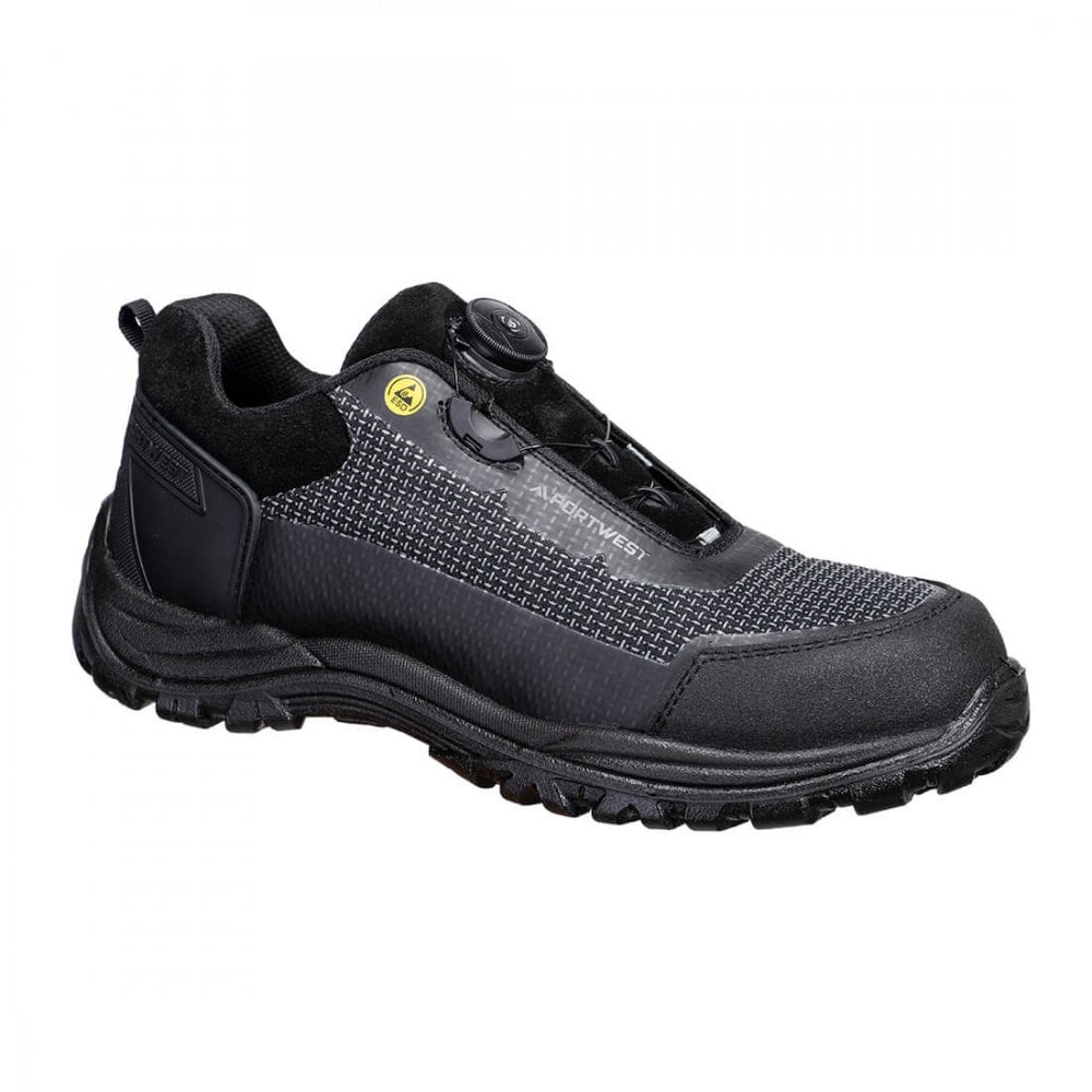 FE05 Girder Composite Low Shoe S3S ESD SR FO UK9 - EU43 - US10 Black/Grey *One Size Only - Outlet Store*