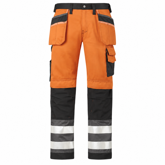 3233 Hi Visibility Work Trousers Holster Pocket Kneepad Trousers