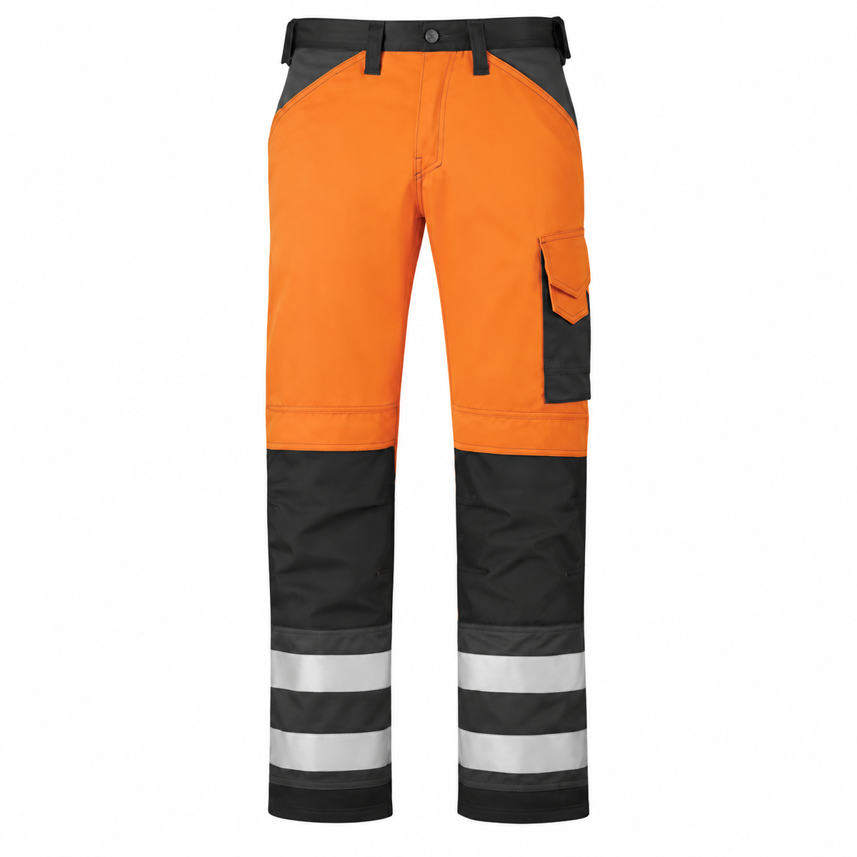 3333 Hi Visibility Knee Pad Work Trousers Hi Viz Combat Pockets